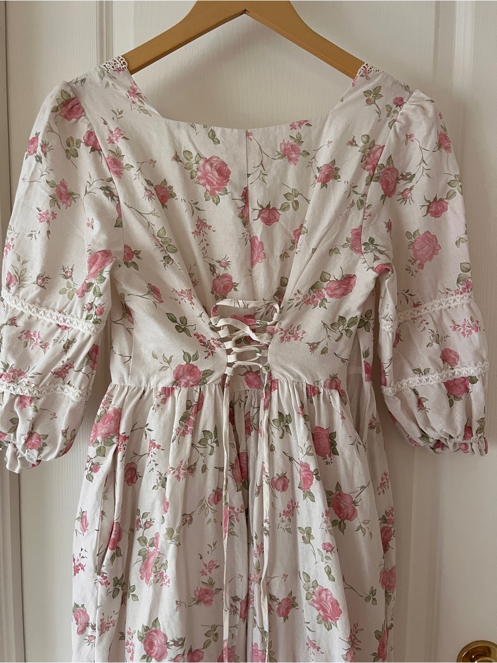 Floral linen maxi dress - Picture 5 of 11